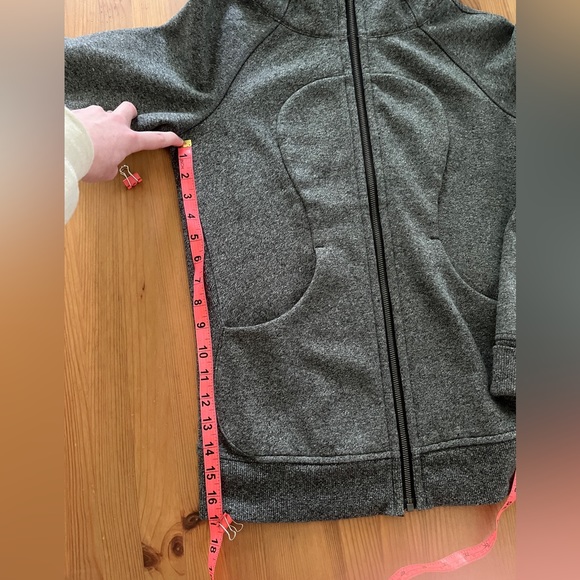 Lululemon Heathered Grey Full Zip Scuba Hoodie Size 6 - Picture 7 of 11